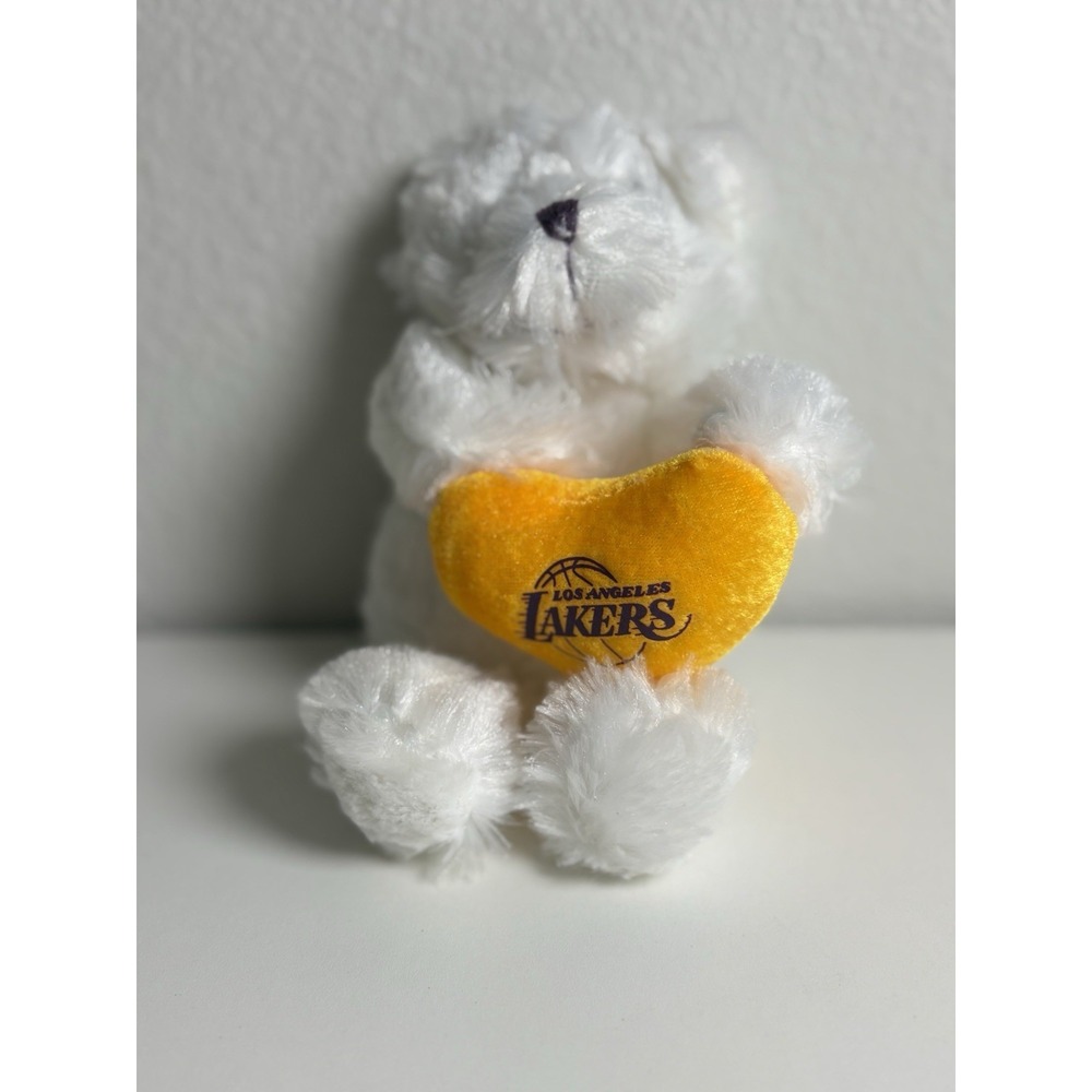 2016 LA Lakers Plush Bear Heart Links Marketing Group Exclusive Promo NBA